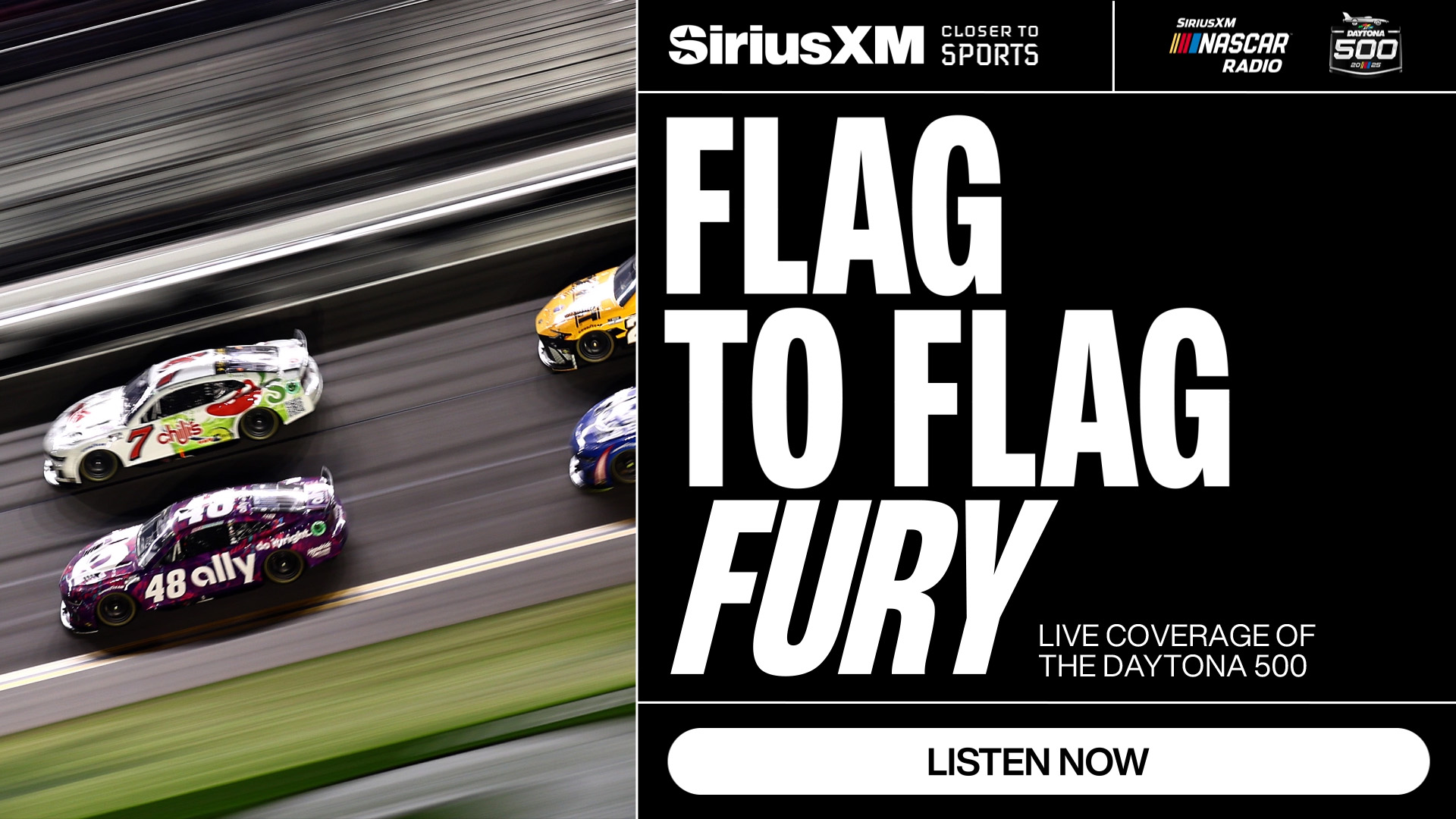 Listen to the DAYTONA 500 Live on SiriusXM NASCAR Radio